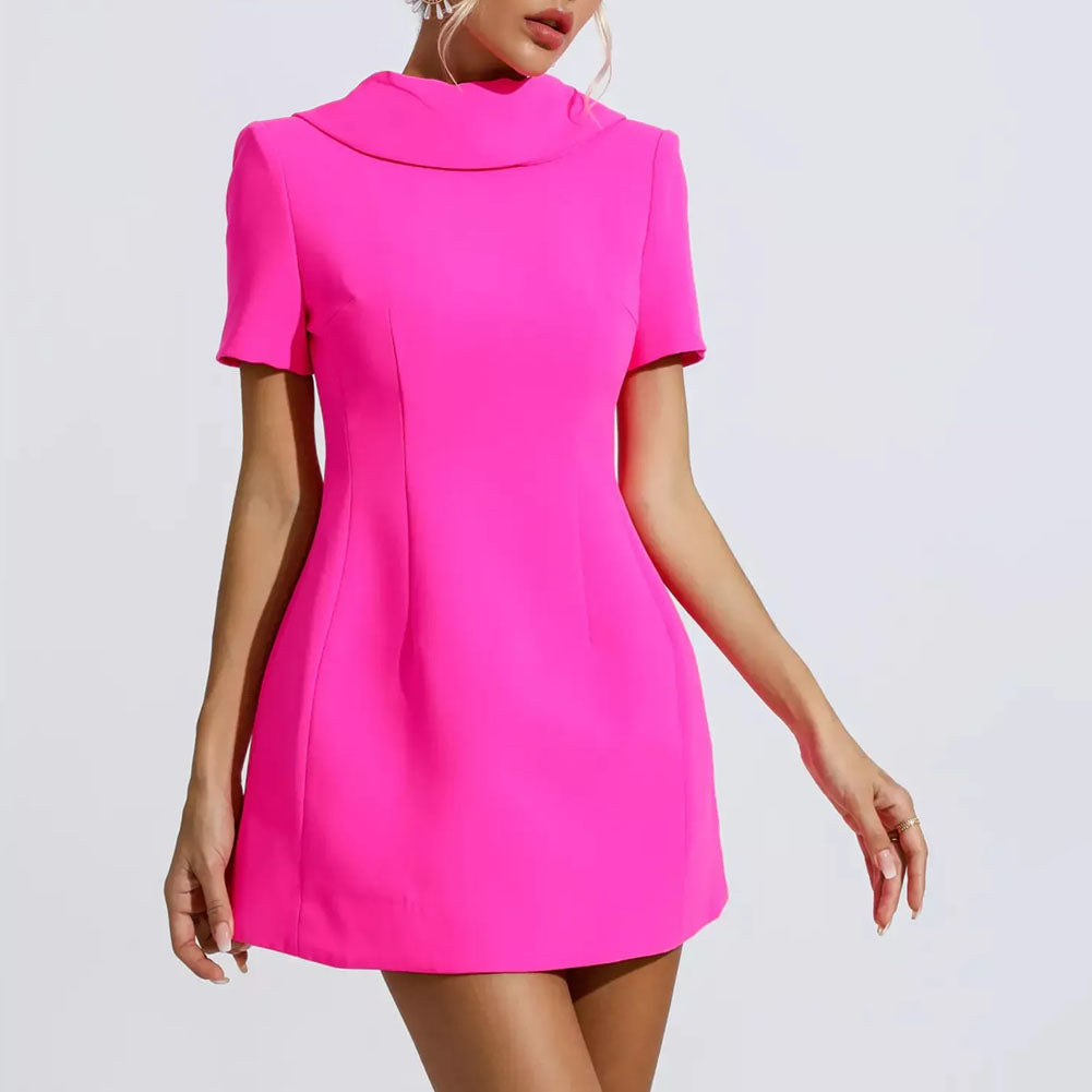 PINK BOWKNOT STRAPPY MINI DRESS main image 1