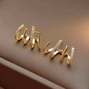 4 Point Earring Gold