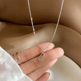 Sterling Silver Chain Pendant Necklace 