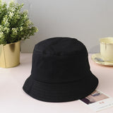 Solid Minimalistic Bucket Hat Black