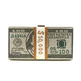 Money Clutch Bag with Removable Chain Strap Gray