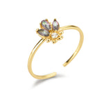 Bee Jewelry Gold Multi Ring