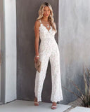 Lace Double Strap Jumpsuit