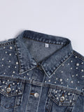Jean Jacket With Pearls