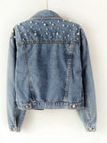 Jean Jacket With Pearls