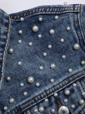 Jean Jacket With Pearls