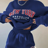 2-Piece New York Pullover Sweatshirt and Sweatpants Set
