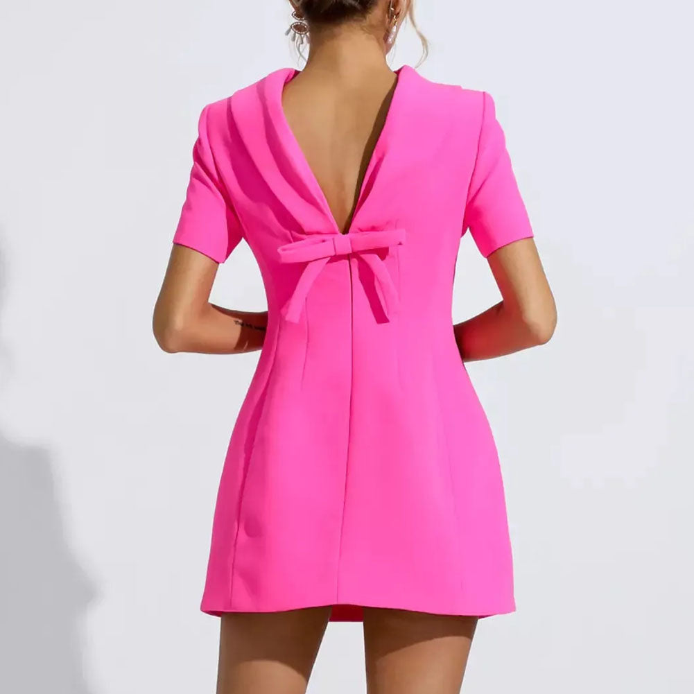 Pink Bow Mini Dress Pink Bow Mini Dress