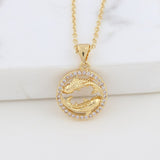 Astrology Sign Necklace Pisces