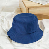 Solid Minimalistic Bucket Hat Royal Blue
