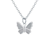 Bohemian Chain Necklace Silver/Butterfly