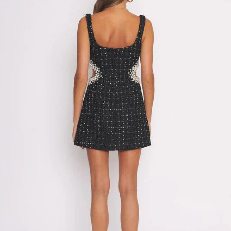 Pearl Embellished Mini Dress Pearl Embellished Mini Dress