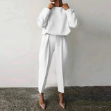 2-Piece Pullover Sweater and Harem Pants Set