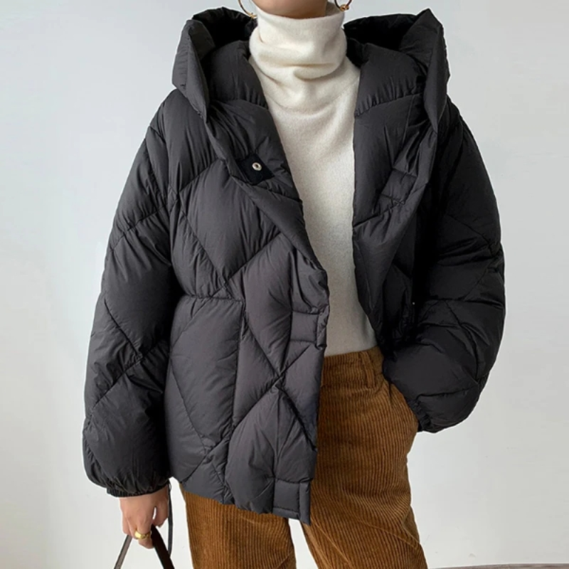 Short Diamond Down Puffer Coat