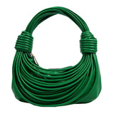 Braided Knotted Shoulder Bag Green