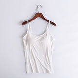 Padded Camisole Top White