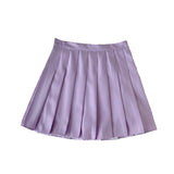 Pleated Tennis Mini Skirt Purple