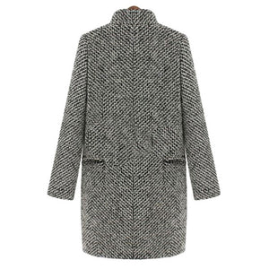 Midi Wool Coat Gray