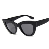 Oversize Cat Eye Sunglasses Black/Gray