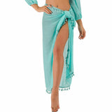 Wrap Tassel Skirt Cover Up Mint