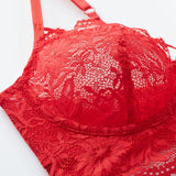 2-Piece Ultra-Thin Bra and Panty Set Red