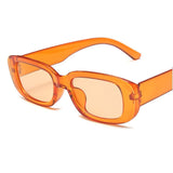 Rectangle Frame Sunglasses Orange