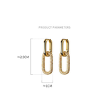 Simple Chain Earrings Gold