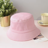 Solid Minimalistic Bucket Hat Pink