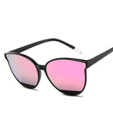 Oversized Cat Eye Sunglasses Black Pink