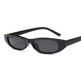 Skinny Frame Sunglasses Black