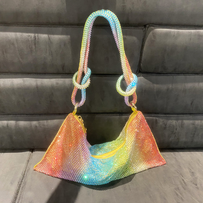 Crystal Knot Shoulder Bag Multicolor