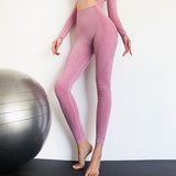 Tummy Control Workout Leggings Pink