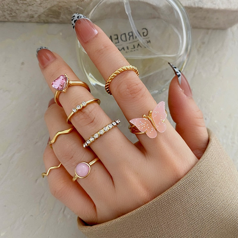 Simple Boho Ring Boho Ring Set