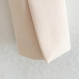 2-Piece Cropped Blazer and High Waist Skort Matching Set Cream