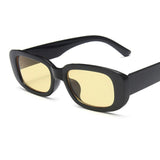 Rectangle Frame Sunglasses Black/Yellow