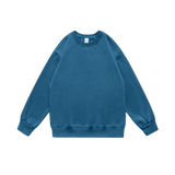 Casual Pullover Sweatshirt Blue