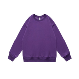 Casual Pullover Sweatshirt Purple
