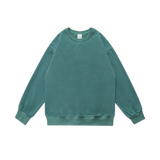 Casual Pullover Sweatshirt Green