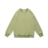 Casual Pullover Sweatshirt Light Green