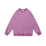 Casual Pullover Sweatshirt Light Purple