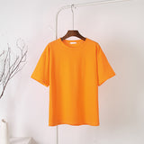 Cotton Soft Basic T-Shirt Orange