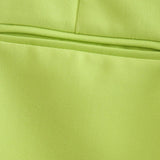 Candy Color Asymmetrical Skort Lime
