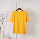 Cotton Soft Basic T-Shirt Yellow