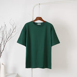Cotton Soft Basic T-Shirt Dark Green