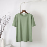 Cotton Soft Basic T-Shirt Green