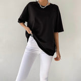 Cotton Soft Basic T-Shirt Black