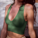 Sporty Workout Top Green