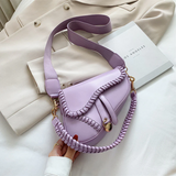 Slung Saddle Shoulder Bag Purple