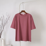 Cotton Soft Basic T-Shirt Dusty Rose
