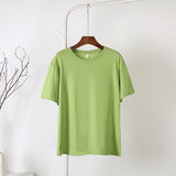Cotton Soft Basic T-Shirt Light Green